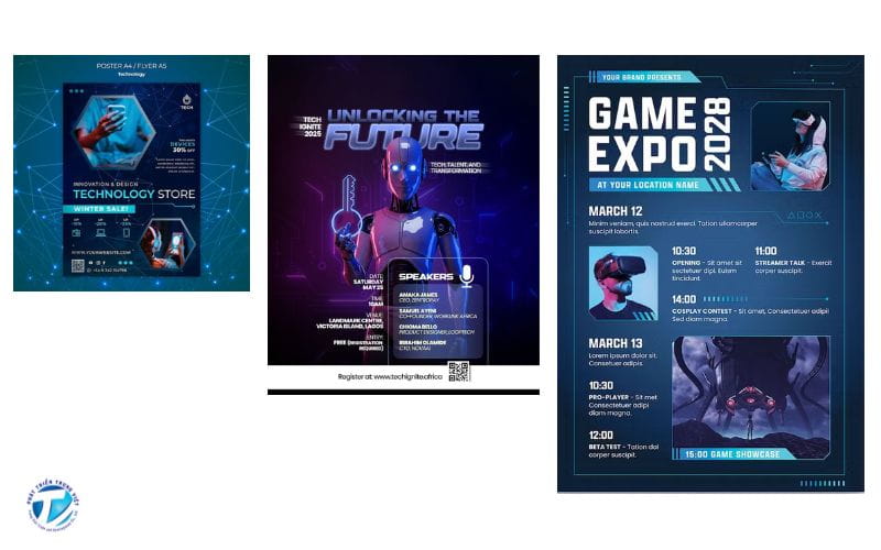 Mẫu tờ rơi quảng cáo sản phẩm công nghệ, điện tử